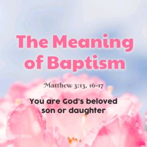 The meaning of Baptism