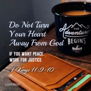Do not turn your heart away from God