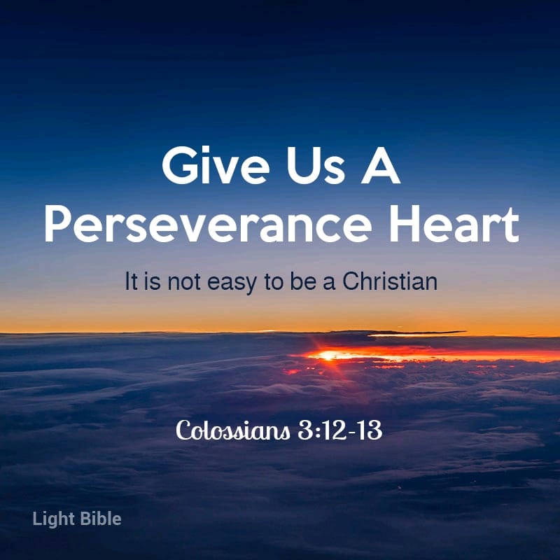 Give us a Perseverance Heart