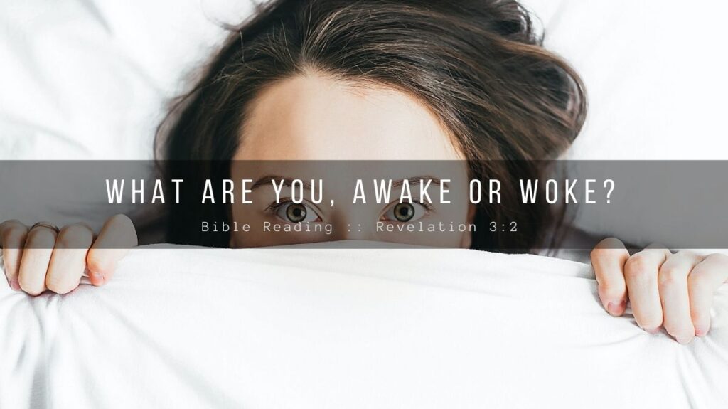 Daily Devotional - What are you Awake or Woke
